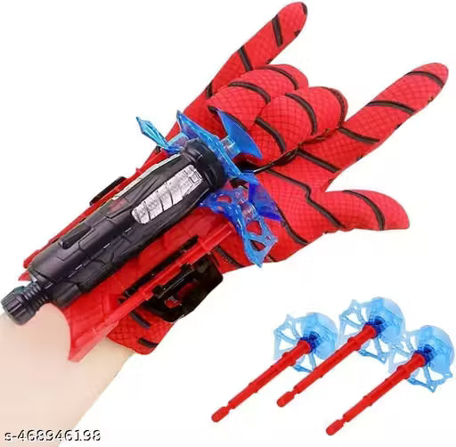 Spider Web Shooters Toy Hero Launcher Wrist Toy Set Spider-Man Web Shooters with Gadget,Birthday Gift for Kids, Sticky Wall Soft Bomb Funny Children's Educational Toys (Pack of 1)